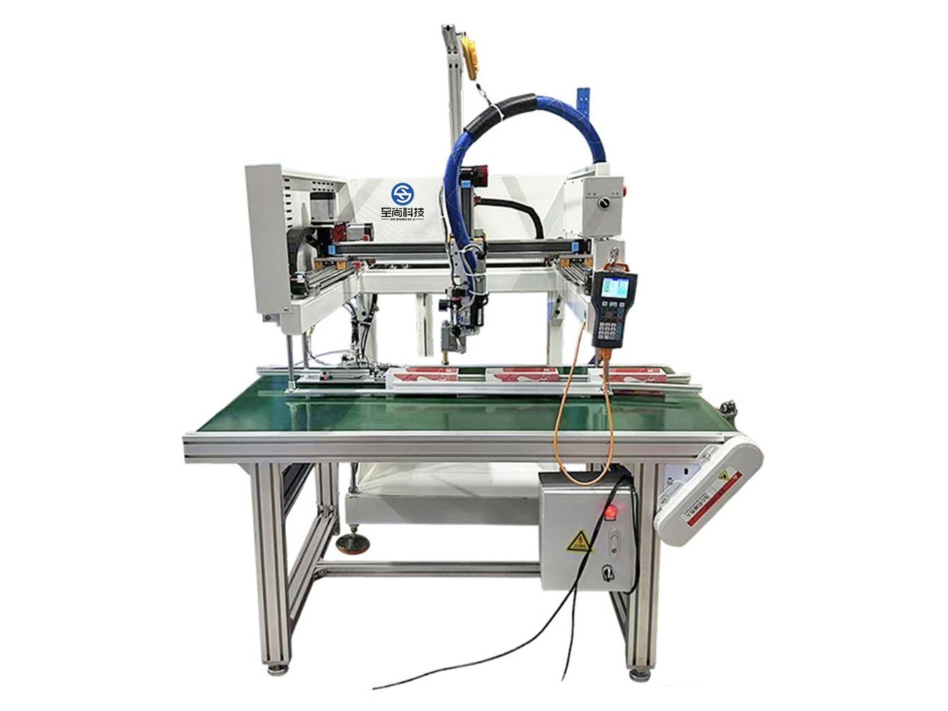 Inline 3-Axis Hot Melt Gluing Machine for Rigid Boxes ZS-S088R-3